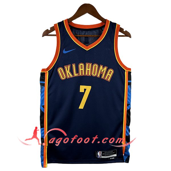 Maillot Oklahoma City Thunder (NHOLMGREN #7) 2024/25 Bleu/Orange