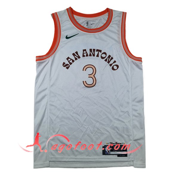 Maillot San Antonio Spurs (PAUL #3) 2024/25 Blanc/Orange
