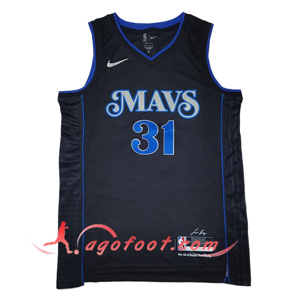 Maillot Dallas Mavericks (THOMPSON #31) 2024/25 Noir/Bleu