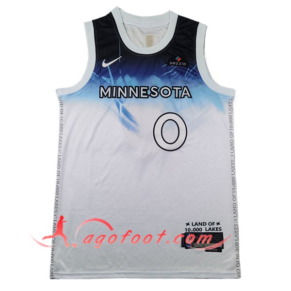 Maillot Minnesota Timberwolves (DIVINCENZO #0) 2024/25 Blanc/Bleu