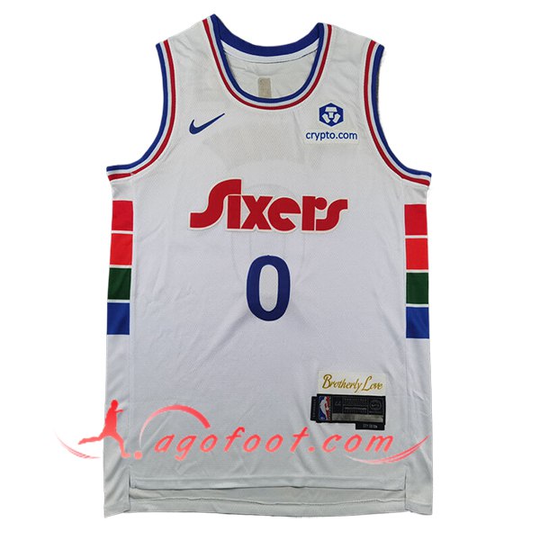 Maillot Philadelphia 76ers (MAXEY #0) 2024/25 Blanc