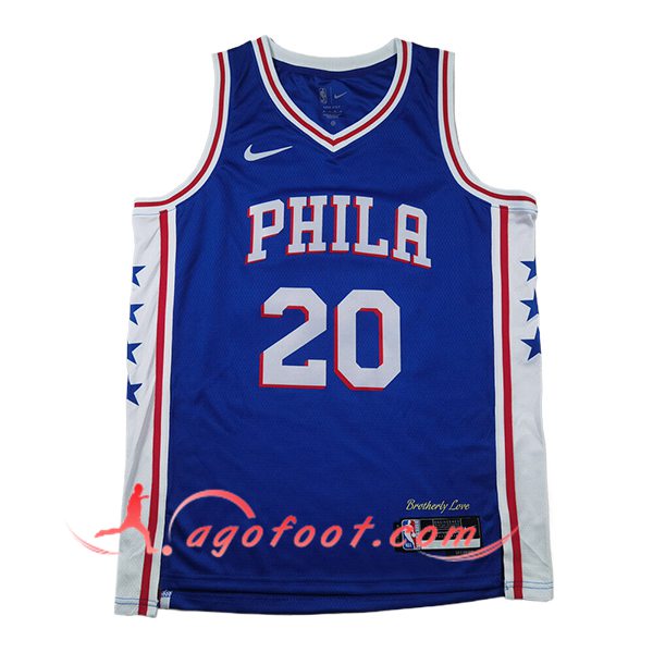 Maillot Philadelphia 76ers (McCAIN #20) 2024/25 Bleu/Blanc