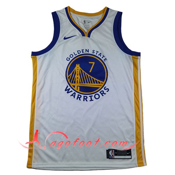 Maillot Golden State Warriors (HIELD #7) 2024/25 Blanc/Bleu/Jaune