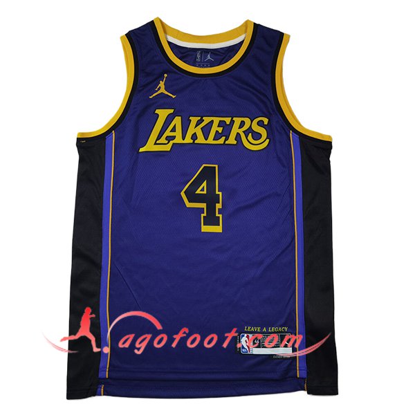 Maillot Los Angeles Lakers (KNECHT #4) 2024/25 Pourpre/Jaune/Noir