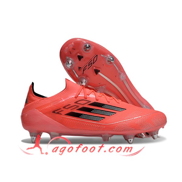 Adidas Chaussures de Foot F50 Elite SG Orange/Noir