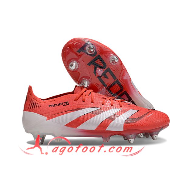 Adidas Chaussures de Foot 25 Predator Elite SG Orange/Blanc