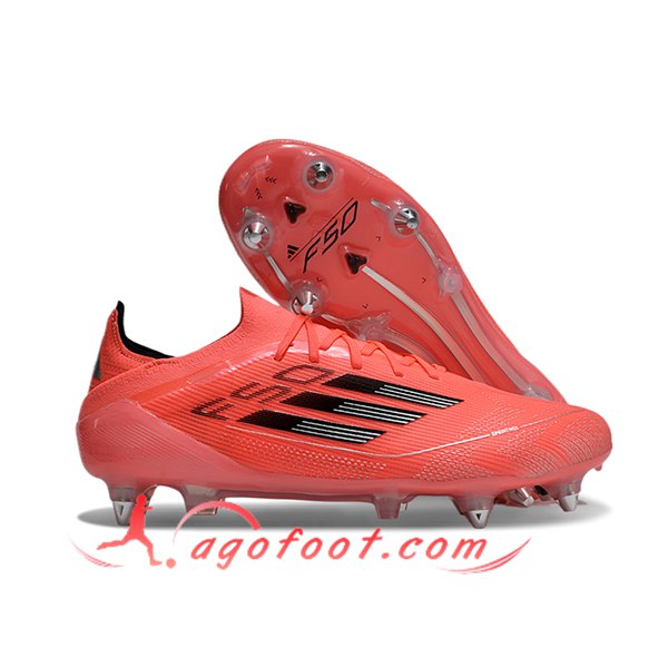Adidas Chaussures de Foot F50 Elite SG Orange/Noir