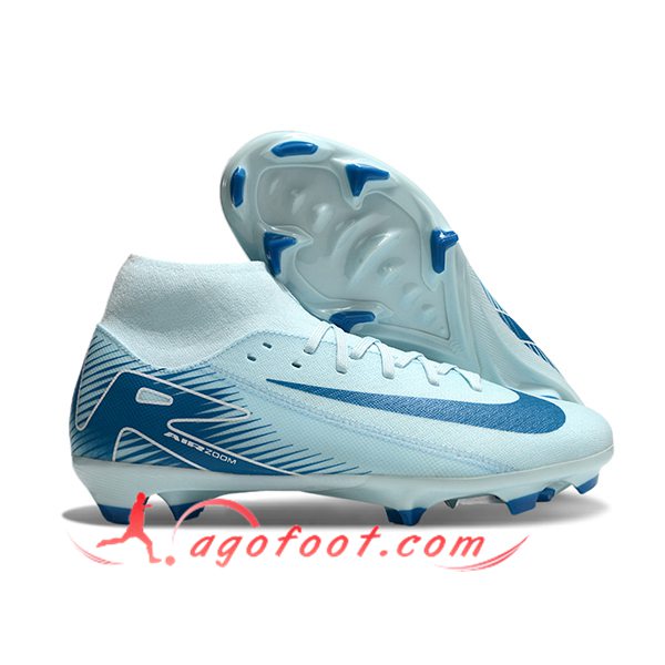 Nike Chaussures de Foot Mercurial Superfly 10 Academy FG Bleu