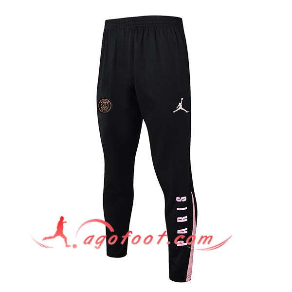 Pantalon Foot PSG Noir/Rose 2024/2025 -02