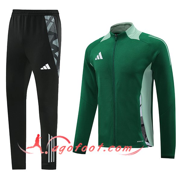 Ensemble Survetement de Foot Adidas Vert 2024/2025 -02