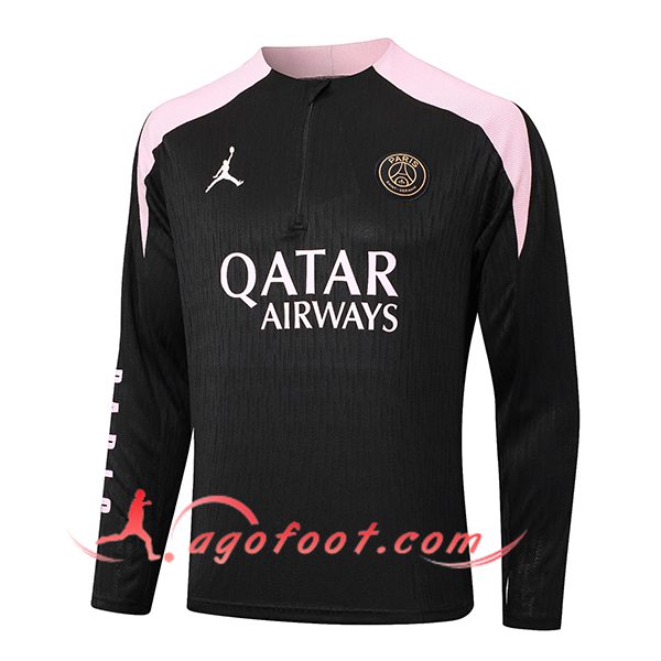 Sweatshirt Training PSG Noir/Rose 2024/2025