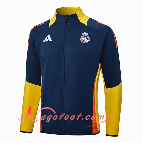 Veste Foot Real Madrid Bleu/Jaune/Orange 2024/2025