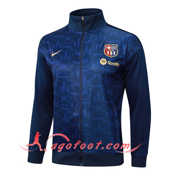 Veste Foot FC Barcelone Bleu Royal 2024/2025
