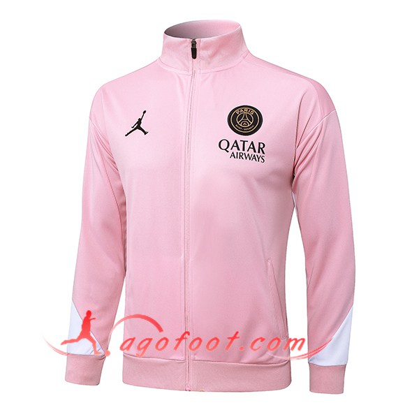 Veste Foot PSG Rose/Blanc 2024/2025