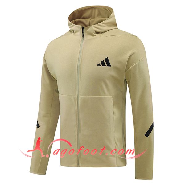 Veste A Capuche Adidas Jaune/Noir 2024/2025
