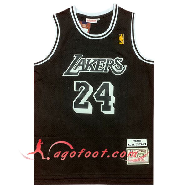 Maillot Los Angeles Lakers (BRYANT #24) 2024/25 Noir/Blanc