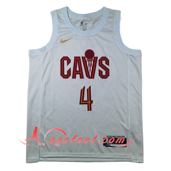 Maillot Cleveland Cavaliers (MOBLEY #4) 2024/25 Blanc/Rouge