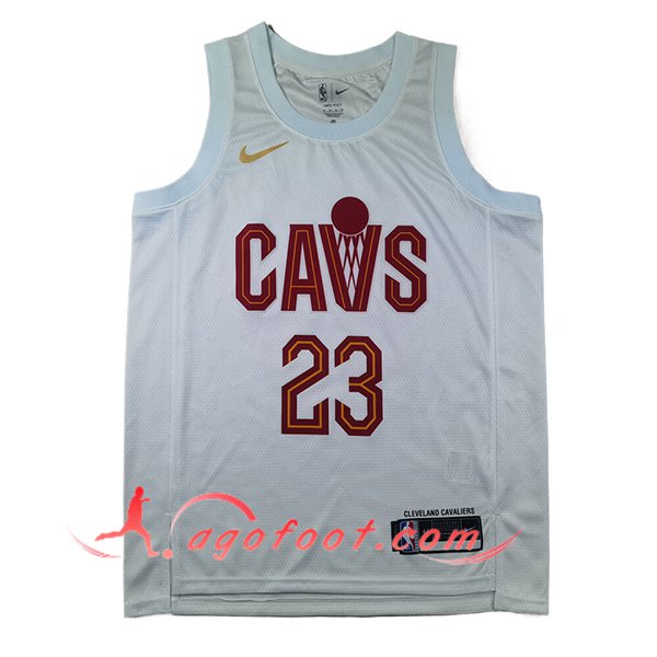 Maillot Cleveland Cavaliers (JAMES #23) 2024/25 Blanc/Rouge -02