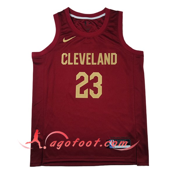 Maillot Cleveland Cavaliers (JAMES #23) 2024/25 Rouge/Jaune -02