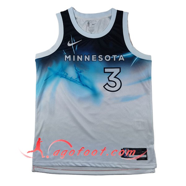 Maillot Minnesota Timberwolves (McDANIELS #3) 2024/25 Blanc/Bleu -03
