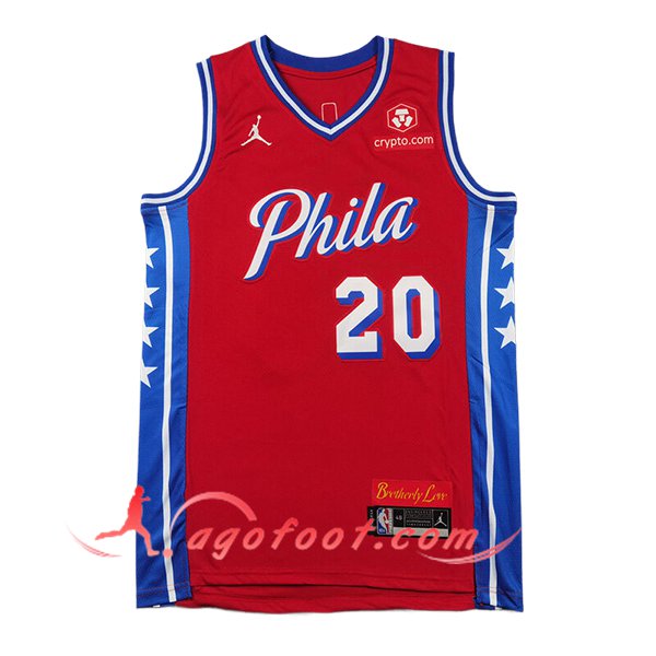 Maillot Philadelphia 76ers (McCAIN #20) 2024/25 Rouge/Bleu
