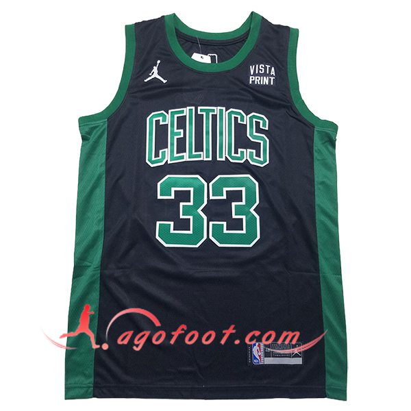Maillot Boston Celtics (BIRD #33) 2024/25 Noir/Vert -02