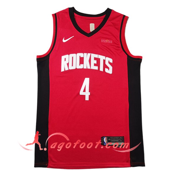 Maillot Houston Rockets (GREEN #4) 2024/25 Rouge/Noir