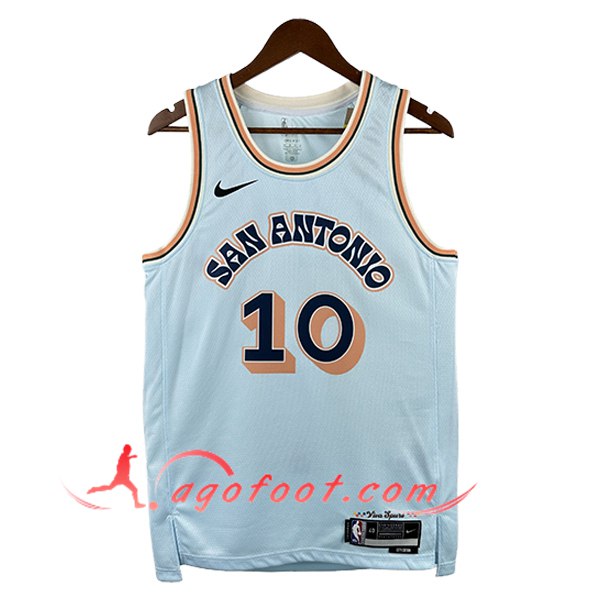 Maillot San Antonio Spurs (SOCHAN #10) 2024/25 Blanc/Orange/Noir