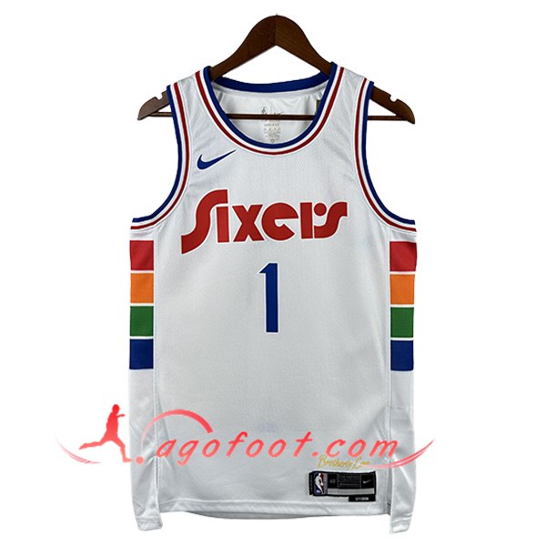 Maillot Philadelphia 76ers (HARDEN #1) 2024/25 Blanc