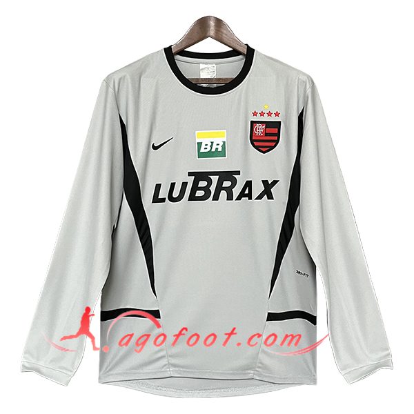 Maillot de Foot Flamengo Retro Gardien De But Manches Longues 2002/2003