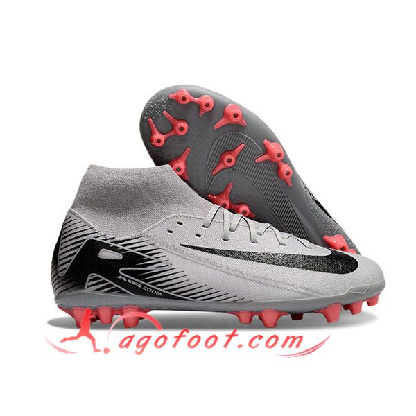 Nike Chaussures de Foot Mercurial Superfly 10 Academy Gris/Noir