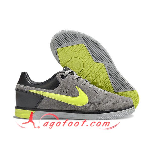 Nike Chaussures de Foot Gato IC Gris/Jaune