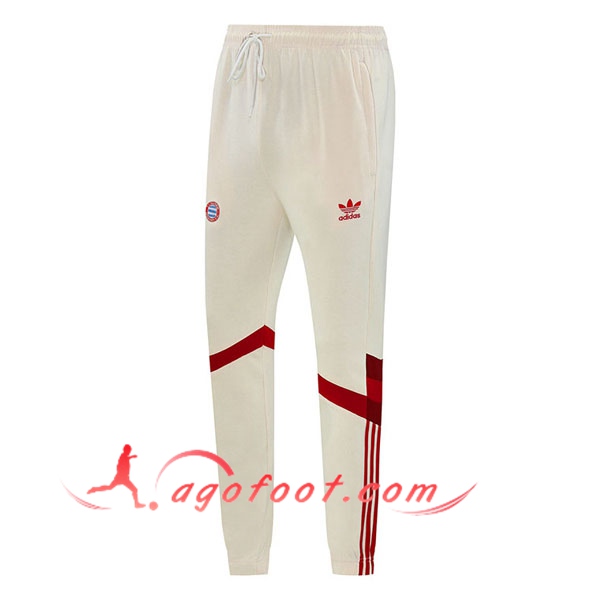 Pantalon Foot Bayern Munich Beige/Rouge 2024/2025