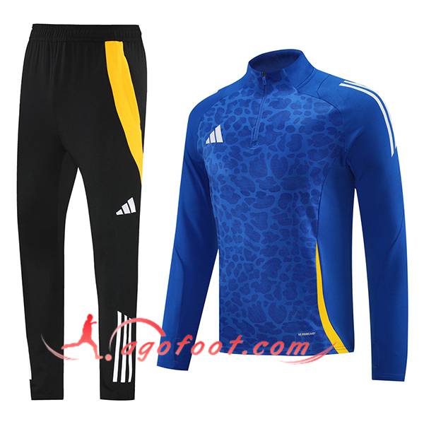 Ensemble Survetement de Foot Adidas Bleu/Jaune 2024/2025