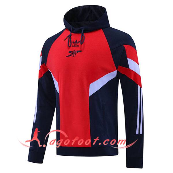 Sweatshirt Training Capuche Arsenal Bleu/Rouge/Blanc 2024/2025