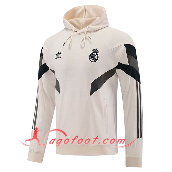 Sweatshirt Training Capuche Real Madrid Rose/Noir 2024/2025