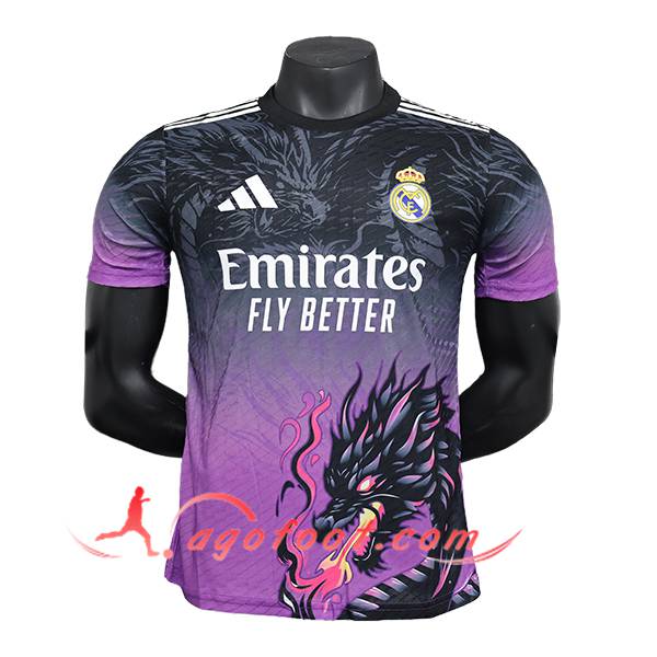 Maillot de Foot Real Madrid Special Edition Noir/Pourpre 2024/2025