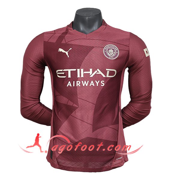 Maillot de Foot Manchester City Manches Longues Third 2024/2025