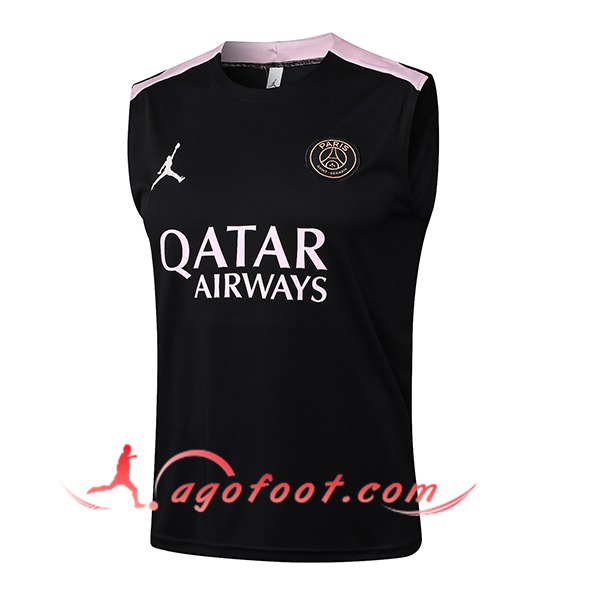 Training Debardeur PSG Noir/Rose 2025/2026