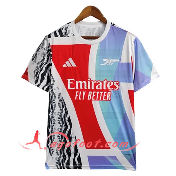 Training T-Shirts Arsenal Bleu/Rouge/Noir 2025/2026