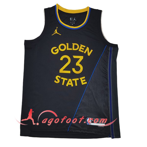 Maillot Golden State Warriors (GREEN #23) 2025/26 Noir/Gris/Jaune