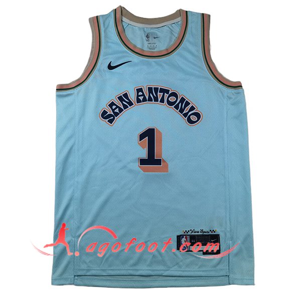 Maillot San Antonio Spurs (WEMBANYAMA #1) 2025/26 Bleu/Orange