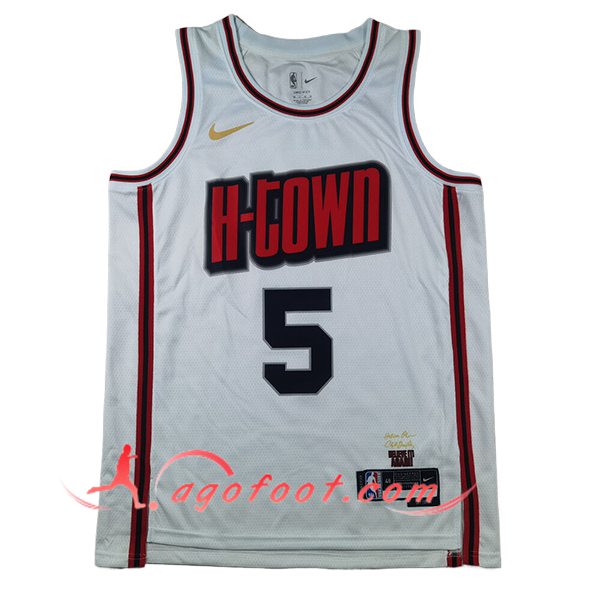 Maillot Houston Rockets (VANVLEET #5) 2025/26 Blanc/Rouge/Noir