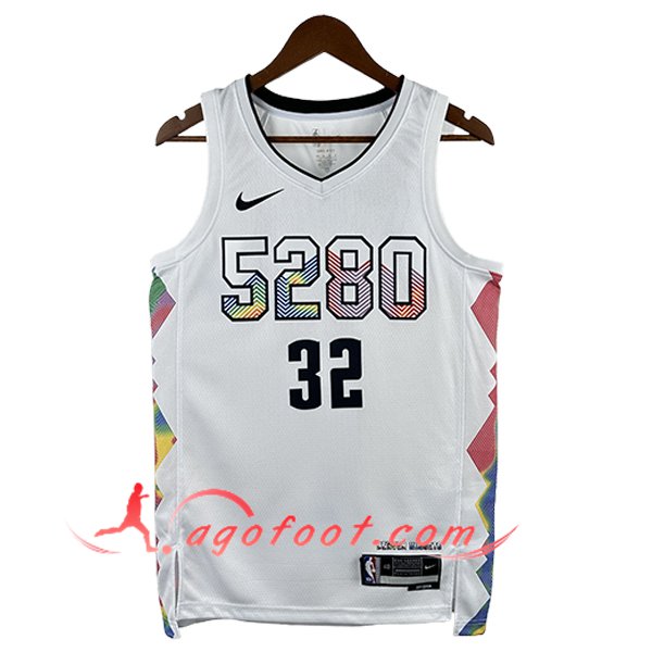 Maillot Denver Nuggets (GORDON #32) 2025/26 Blanc/Noir