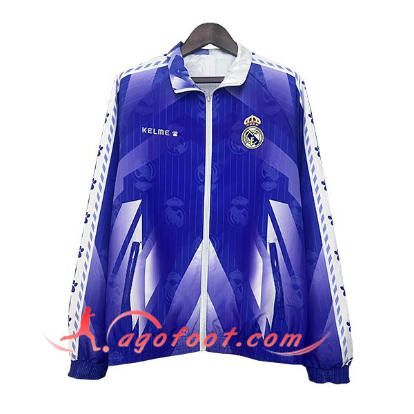 Coupe-Vent Real Madrid Pourpre/Blanc 2025/2026