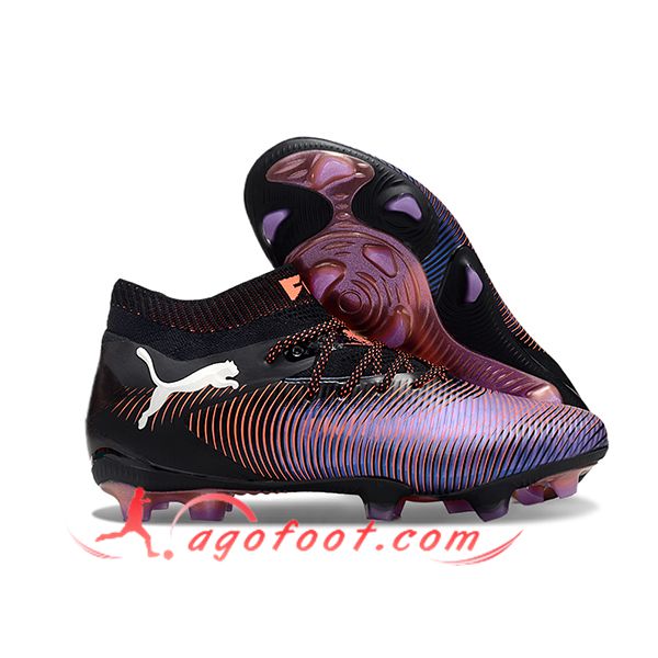PUMA Chaussures de Foot FUTURE 8 ULTIMATE FG/AG Pourpre/Noir -02