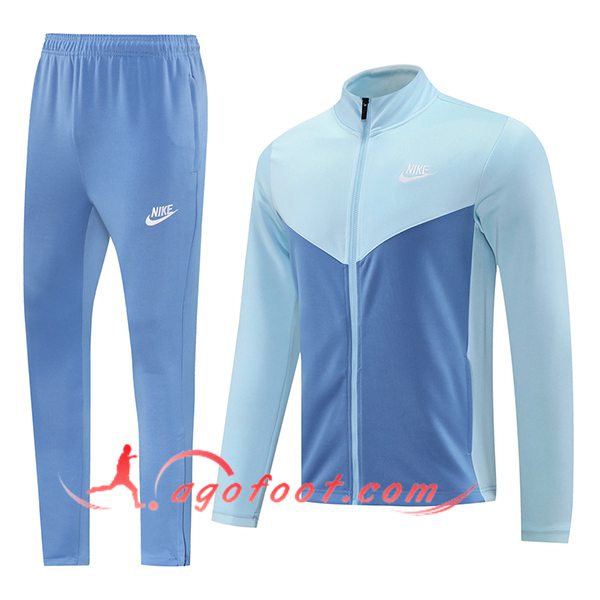 Ensemble Survetement de Foot Veste Foot Nike Bleu 2025/2026