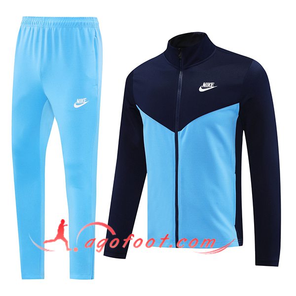Ensemble Survetement de Foot Veste Foot Nike Bleu 2025/2026 -02