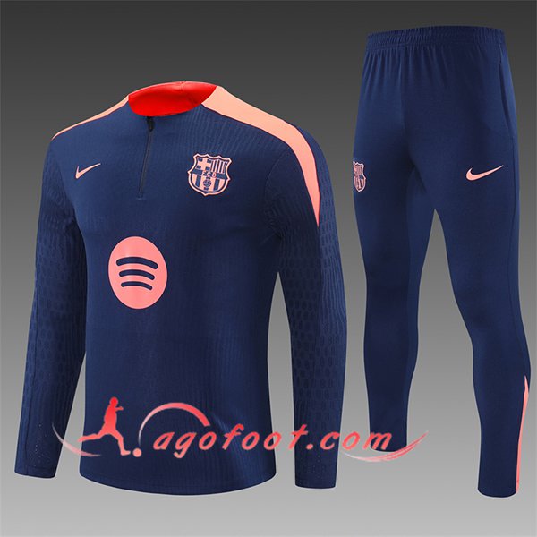 Ensemble Survetement de Foot FC Barcelone Enfant Bleu/Orange 2025/2026