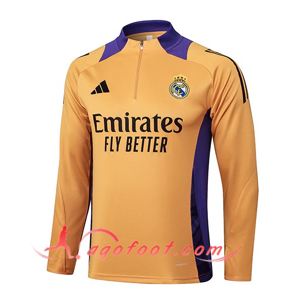Sweatshirt Training Real Madrid Orange/Pourpre 2025/2026